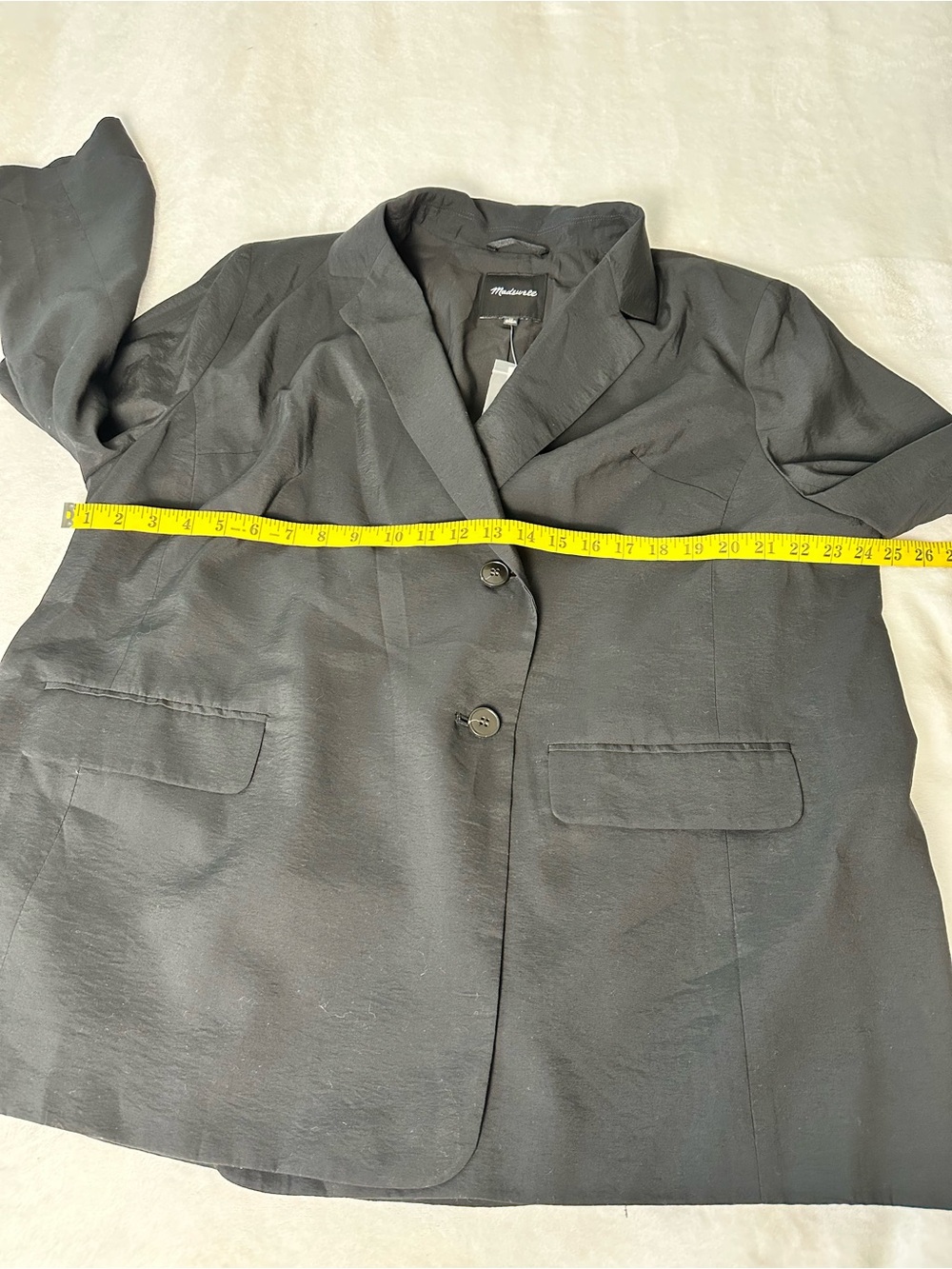 Madewell Women’s The Relaxed Blazer In Softdrape Size 1X - Picture 4 of 6